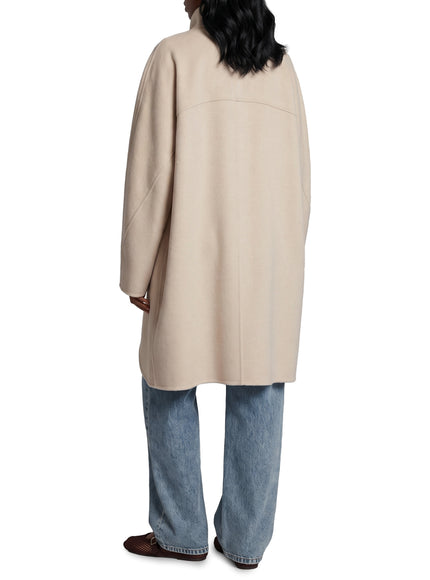 Alaia Asymmetric Double-face Cashmere Coat