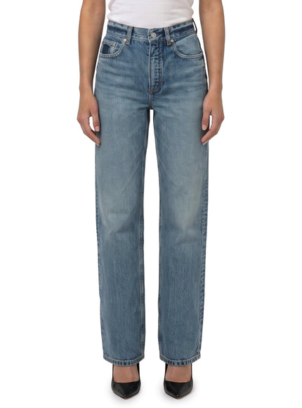 Alaia Straight-leg Denim Jeans Blue