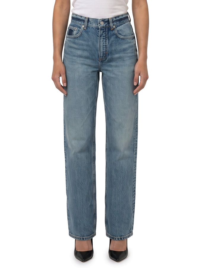 Alaia Straight-leg Denim Jeans Blue
