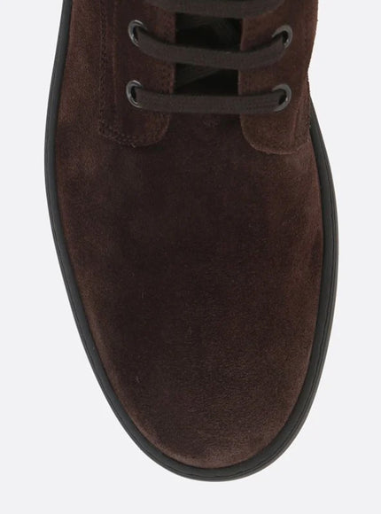 Tod's Winter Ankle Boot With Rubber Studs In Suede Leather