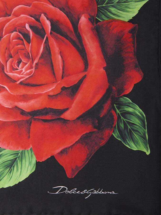 Dolce & Gabbana Printed Silk Twill Scarf