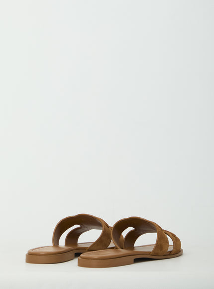 Celine Marina Mule In Suede Calfskin