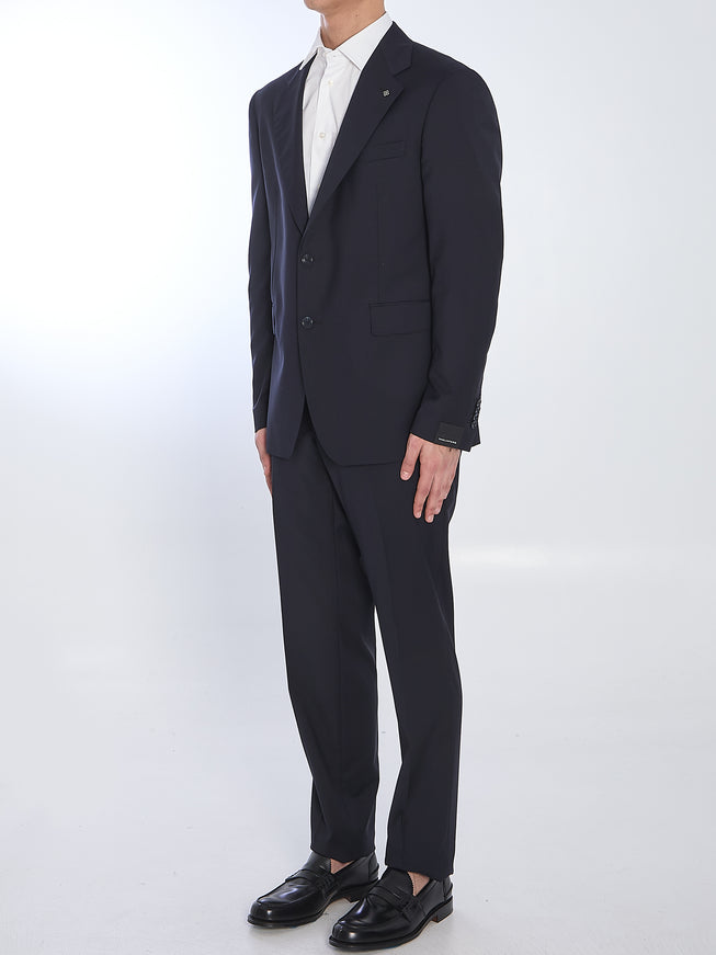 Tagliatore Biue Napoli Single-breasted Virgin Wool Suit
