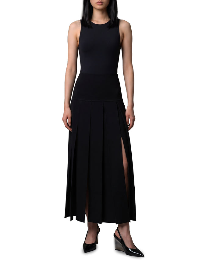 Alaia Pleated Midi Skirt