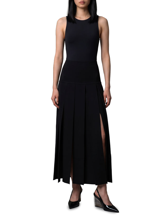 Alaia Pleated Midi Skirt