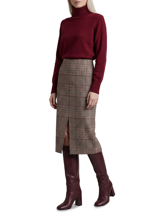 Federica Tosi Glen Plaid Midi Skirt