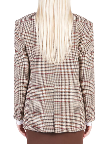 Federica Tosi Prince Of Wales Check Over Blazer