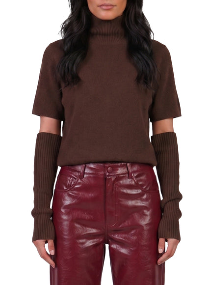 Federica Tosi Sleeve-top Shirt Brown