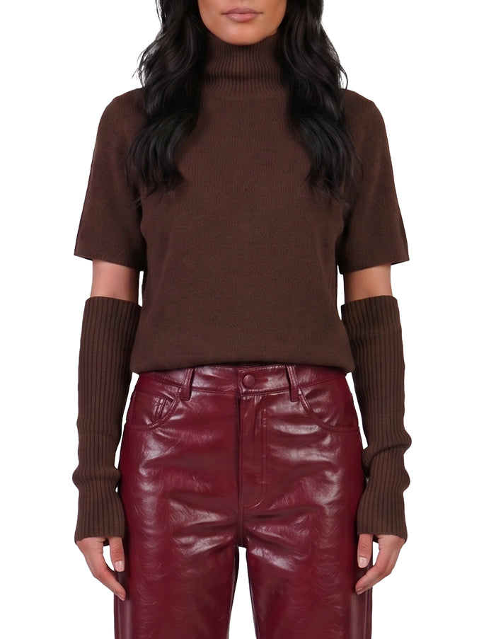 Federica Tosi Sleeve-top Shirt Brown