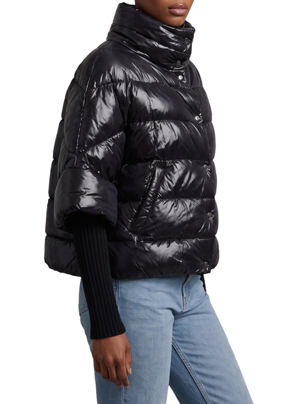 Herno Puffer Cape-style Down Coat With Sleeves