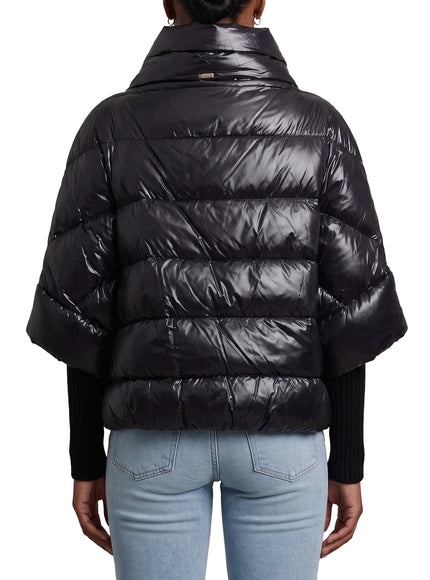 Herno Puffer Cape-style Down Coat With Sleeves