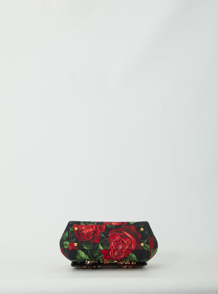 Dolce & Gabbana Small Sicily Handbag In Red Rose