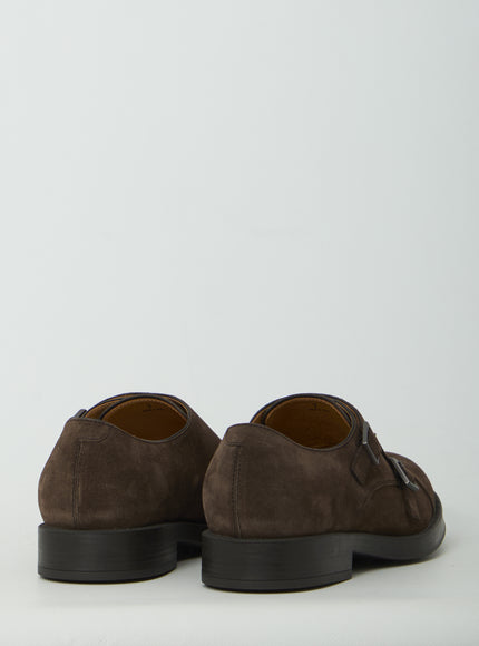 Tod's Double Monkstrap Shoes in Suede