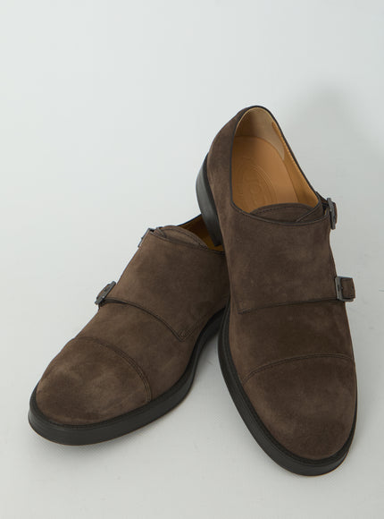 Tod's Double Monkstrap Shoes in Suede