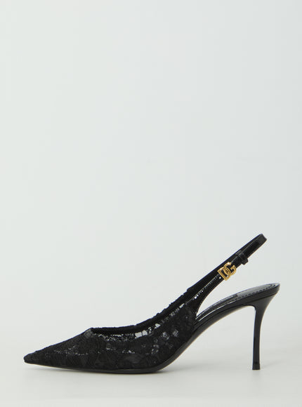 Dolce & Gabbana Taormina Lace Slingback Pumps