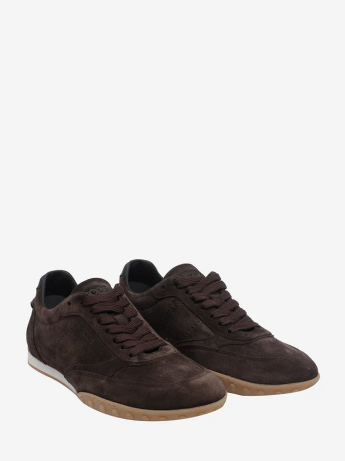 Tod's Moor Brown Suede Sneakers