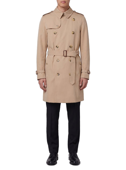 Burberry Kensington Mid-Length Heritage Trench Coat Beige