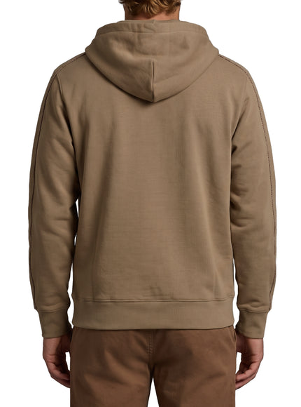 Burberry Finch Brown Cotton Zipped Hoodie