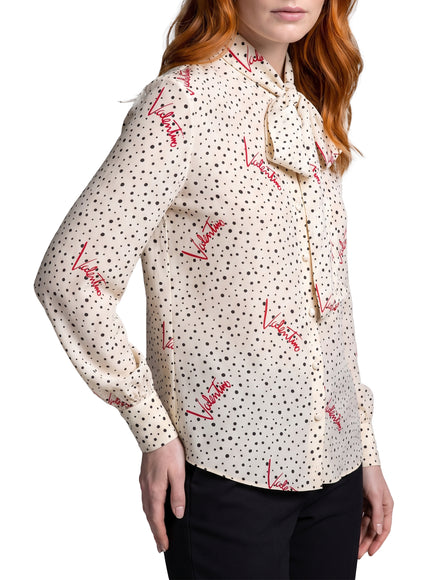 Valentino Garavani Silk Bollicine Plusdepois Shirt
