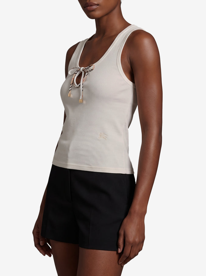 Burberry Tierra Lace-Up Top