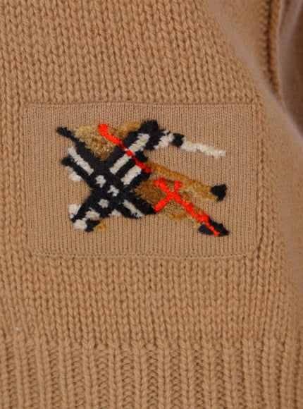 Burberry Janelle Wool and Cashmere Sweater in Camel