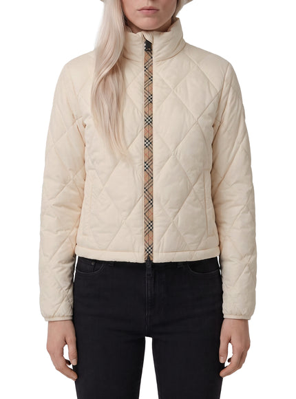 Burberry Bramford Quilted Nylon Jacket in White White