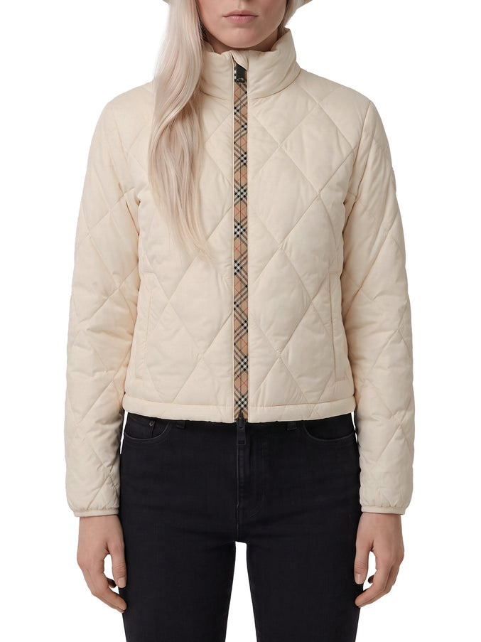 Burberry Bramford Quilted Nylon Jacket in White White