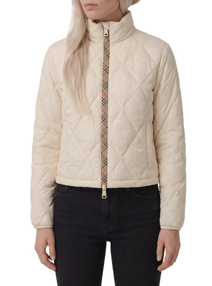 Burberry Bramford Quilted Nylon Jacket in White
