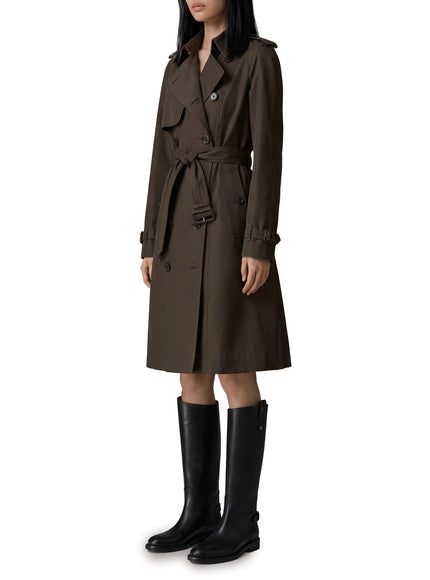 Burberry Long Pembury Trench Coat In Gabardine