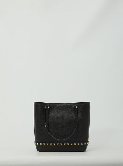 Valentino Garavani Small Rockstud Tote Bag QT Black