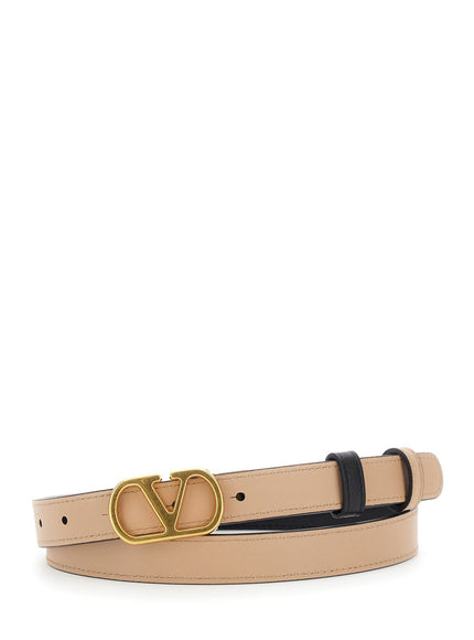 Valentino Garavani Valentino Garavani Vlogo Signature Reversible Leather Belt