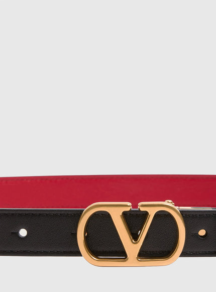 Valentino Garavani Vlogo Signature Reversible Leather Belt