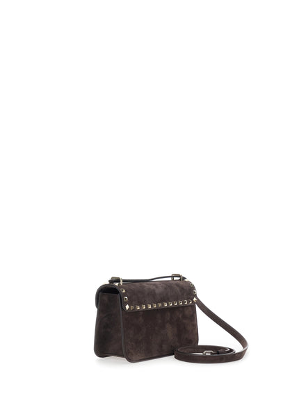 Valentino Garavani Rockstud Small Suede Crossbody Bag