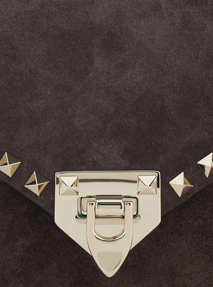 Valentino Garavani Rockstud Small Suede Crossbody Bag