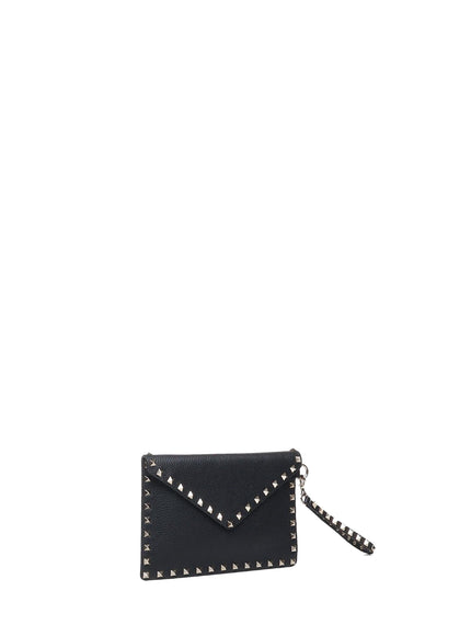Valentino Garavani Grainy Calfskin Rockstud Pouch