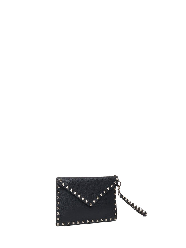 Valentino Garavani Grainy Calfskin Rockstud Pouch