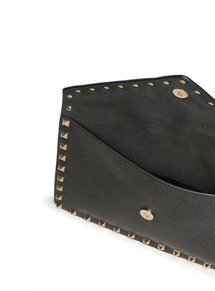 Valentino Garavani Grainy Calfskin Rockstud Pouch