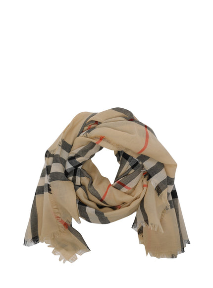 Burberry Check Wool Scarf