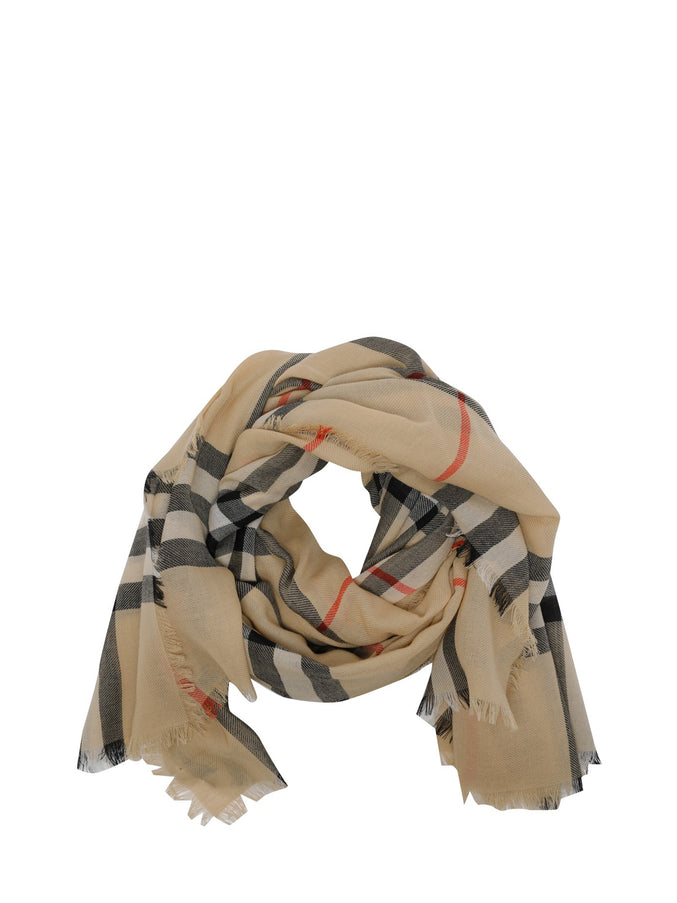 Burberry Check Wool Scarf