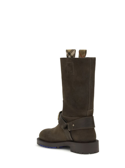 Burberry Suede Saddle Boots