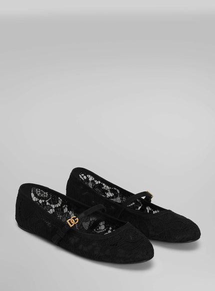 Dolce & Gabbana Taormina Lace Ballet Flats