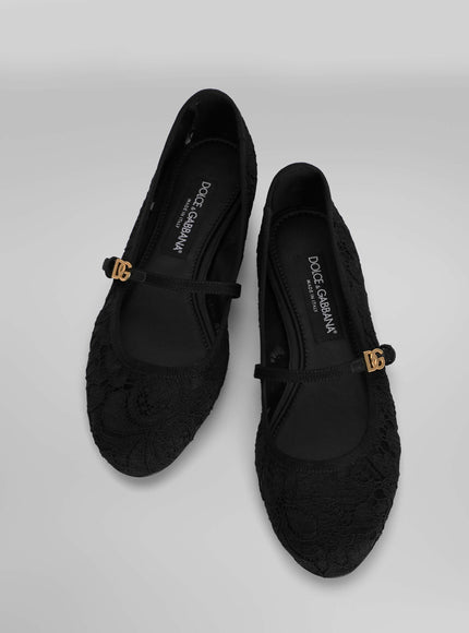 Dolce & Gabbana Taormina Lace Ballet Flats