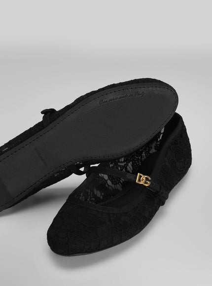 Dolce & Gabbana Taormina Lace Ballet Flats
