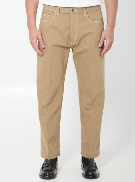 Celine Boyfriend 002 Denim Pants Beige