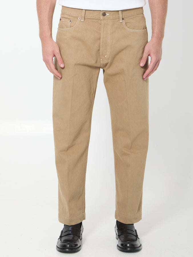 Celine Boyfriend 002 Denim Pants Beige