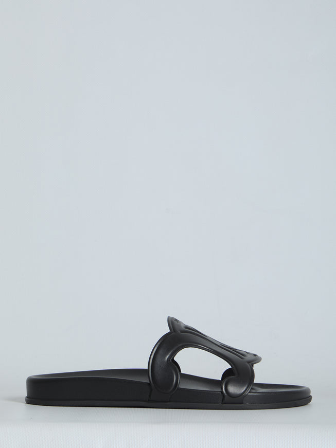 Celine Triomphe Slide Black