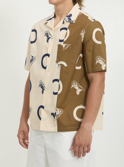 Celine Cotton Poplin Bowling Shirt