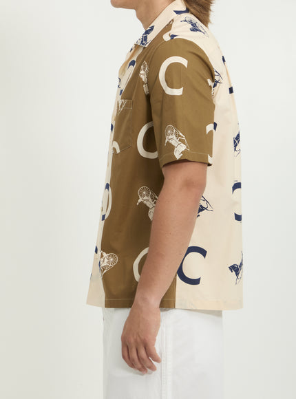 Celine Cotton Poplin Bowling Shirt