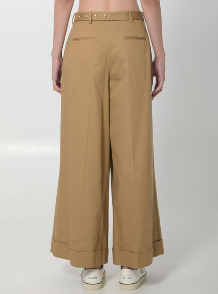 Celine Dock Pants In Cotton Twill