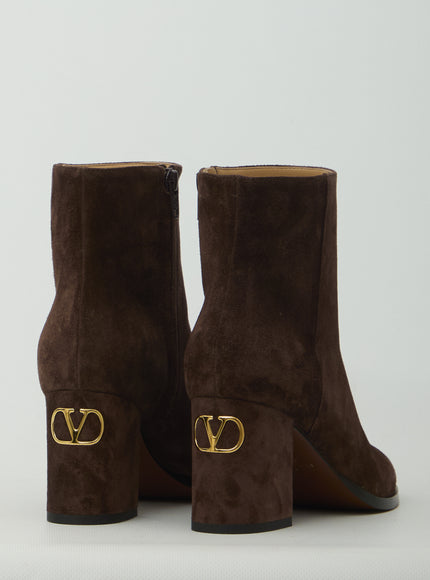 Valentino Garavani Fawcette Ankle Boots In Suede